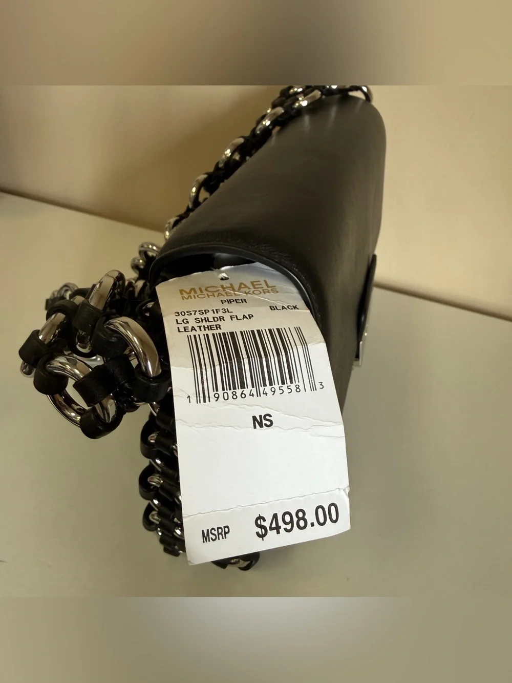 Michael Kors PIPER LG SHLDR FLAP LEATHER